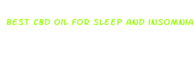 best cbd oil for sleep and insomnia