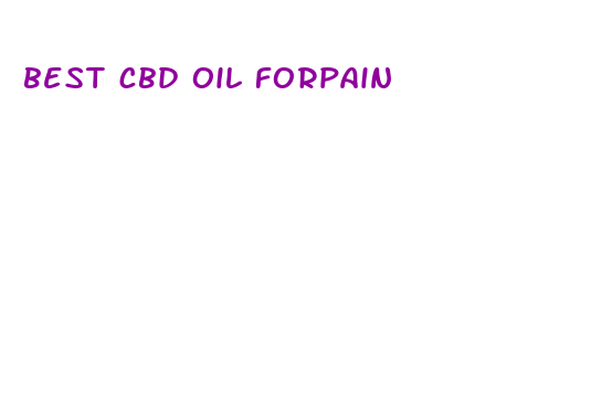 best cbd oil forpain