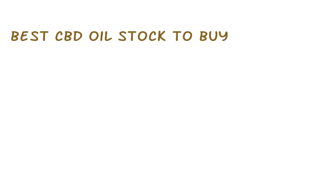 best cbd oil stock to buy