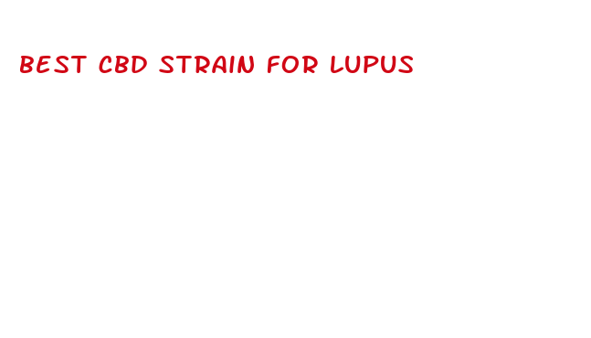 best cbd strain for lupus