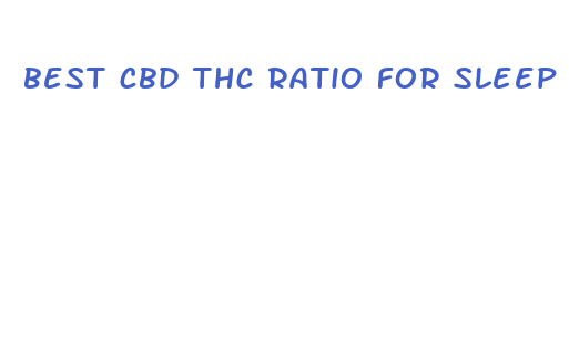 best cbd thc ratio for sleep