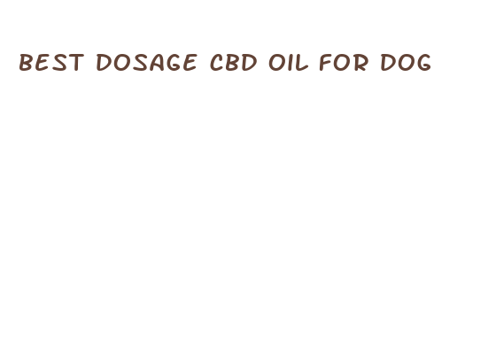 best dosage cbd oil for dog