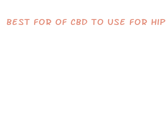 best for of cbd to use for hip arthritis