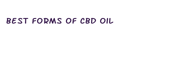 best forms of cbd oil