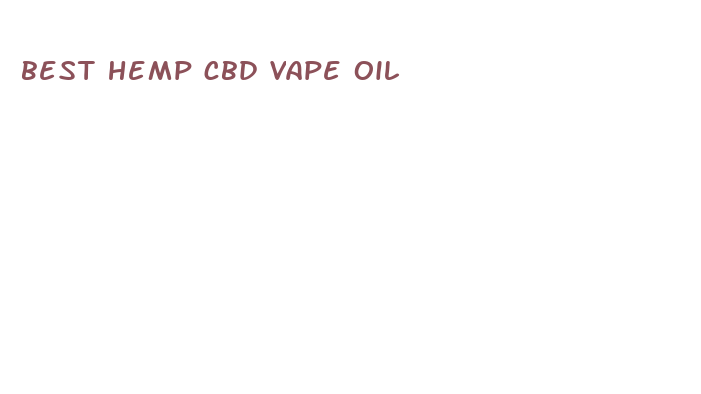 best hemp cbd vape oil