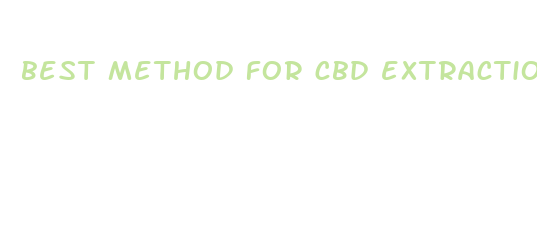 best method for cbd extraction