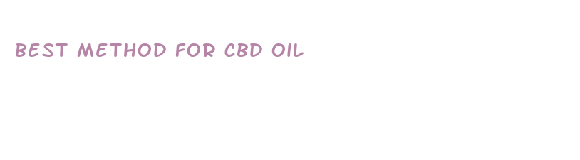 best method for cbd oil