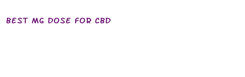 best mg dose for cbd