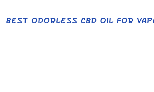 best odorless cbd oil for vape