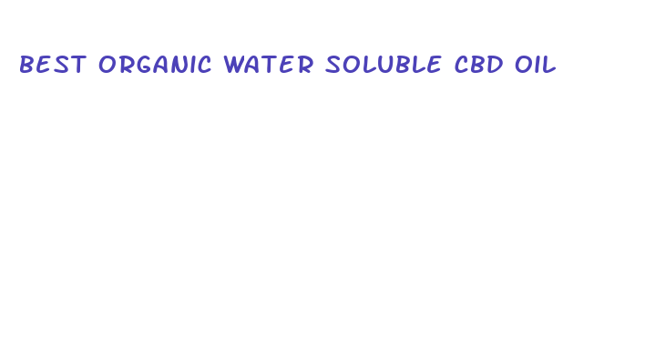 best organic water soluble cbd oil