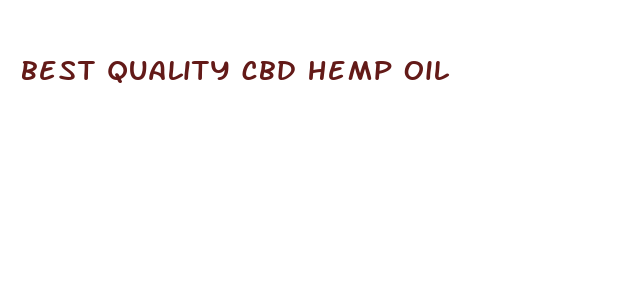 best quality cbd hemp oil