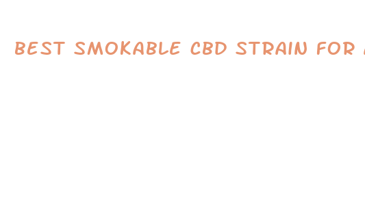 best smokable cbd strain for anxiety