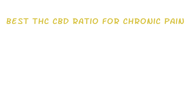 best thc cbd ratio for chronic pain