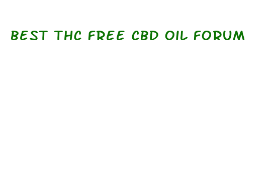 best thc free cbd oil forum