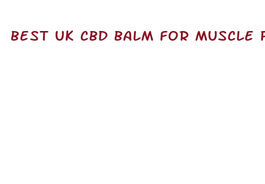 best uk cbd balm for muscle pain