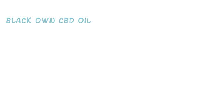 black own cbd oil