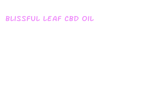 blissful leaf cbd oil