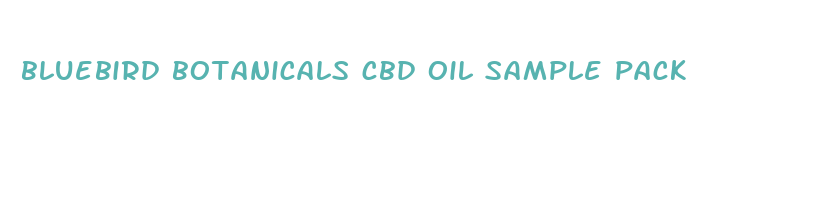 bluebird botanicals cbd oil sample pack