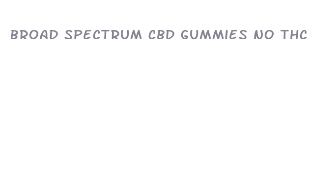 broad spectrum cbd gummies no thc