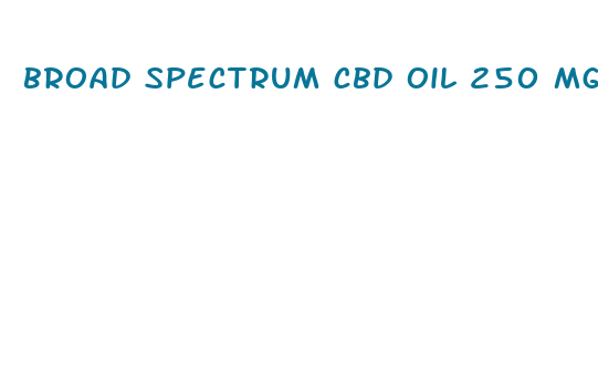 broad spectrum cbd oil 250 mg how much