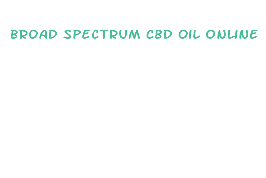 broad spectrum cbd oil online