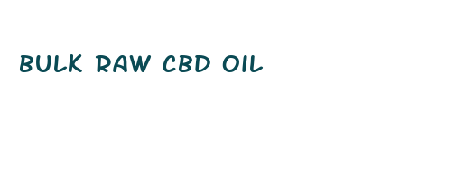 bulk raw cbd oil