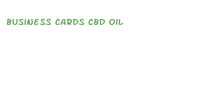 business cards cbd oil