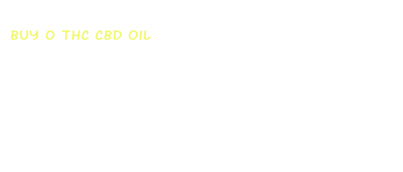 buy 0 thc cbd oil