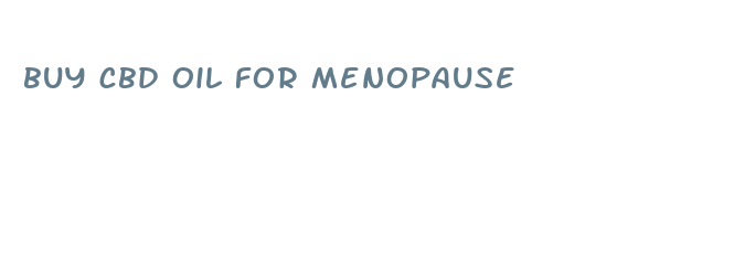 buy cbd oil for menopause