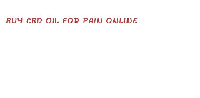 buy cbd oil for pain online