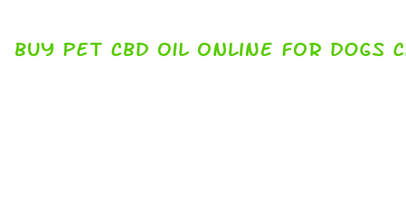 buy pet cbd oil online for dogs cats