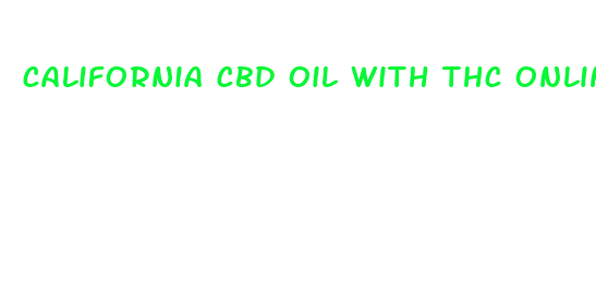 california cbd oil with thc online