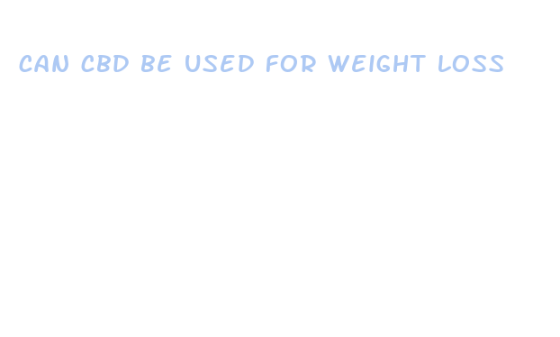 can cbd be used for weight loss