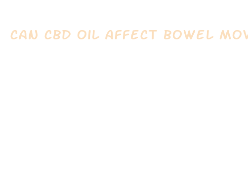 can cbd oil affect bowel movements