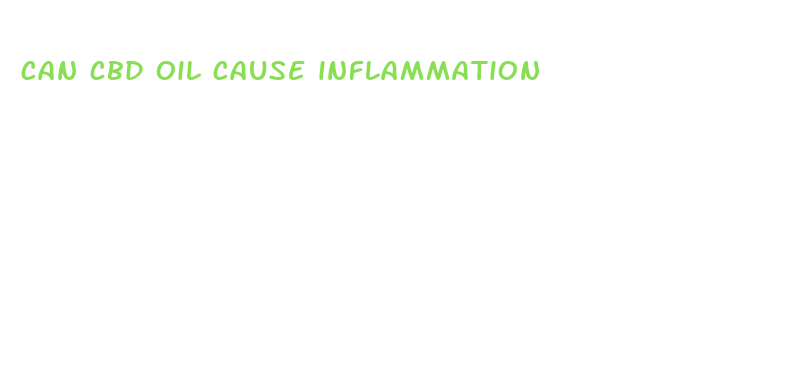 can cbd oil cause inflammation