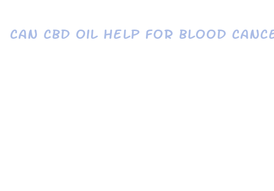 can cbd oil help for blood cancer in cats