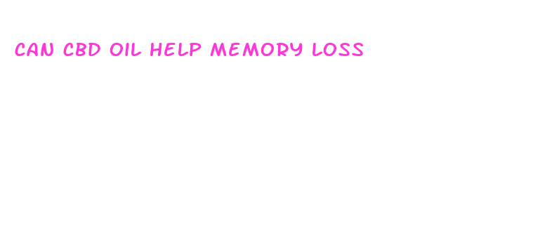 can cbd oil help memory loss