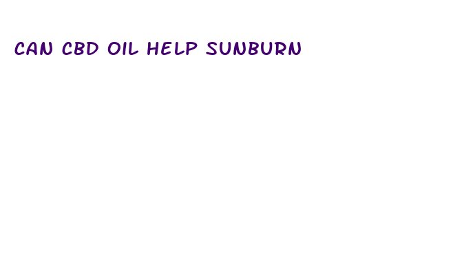 can cbd oil help sunburn