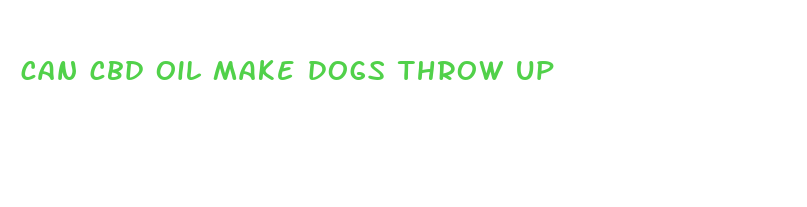 can cbd oil make dogs throw up