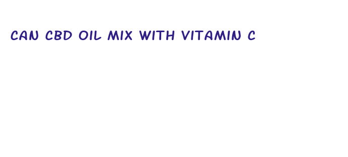 can cbd oil mix with vitamin c