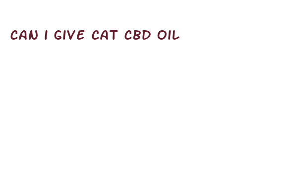 can i give cat cbd oil