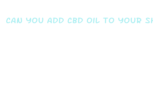 can you add cbd oil to your shampoo