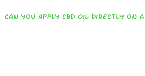 can you apply cbd oil directly on a muscle