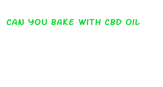 can you bake with cbd oil