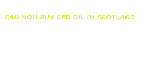 can you buy cbd oil in scotland