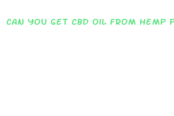 can you get cbd oil from hemp plant