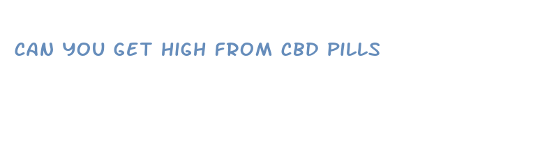 can you get high from cbd pills