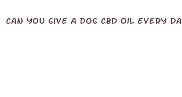 can you give a dog cbd oil every day