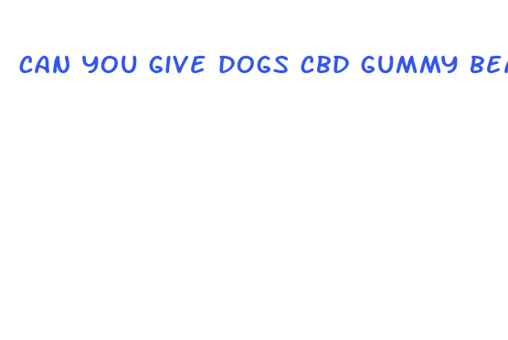 can you give dogs cbd gummy bears