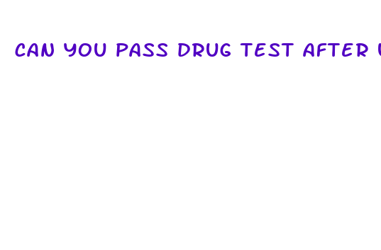 can you pass drug test after using cbd oil